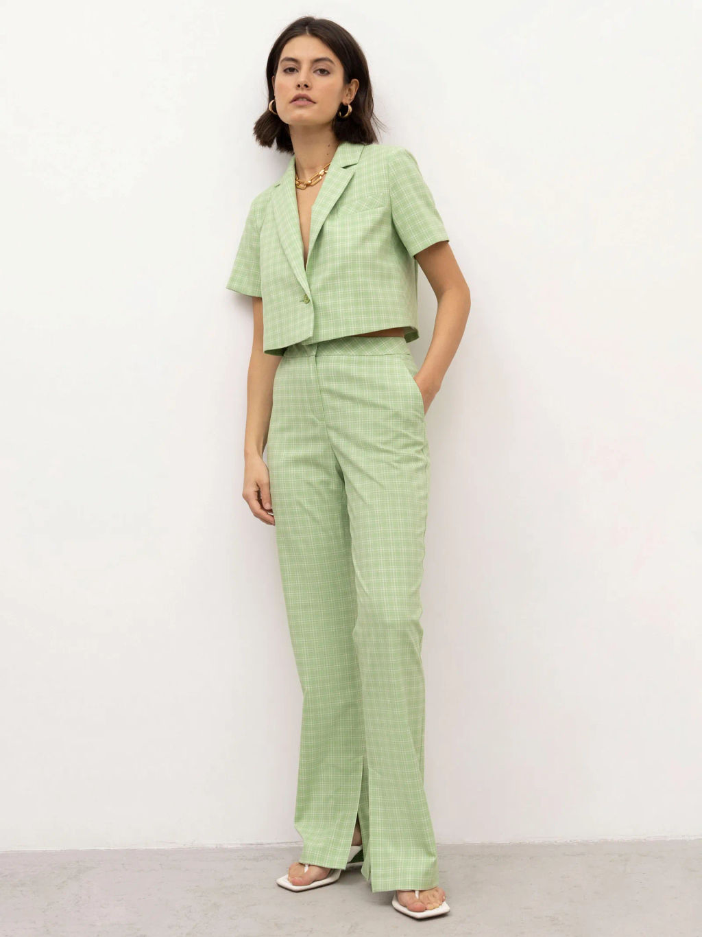 Брюки прямого кроя - Emka фото 2