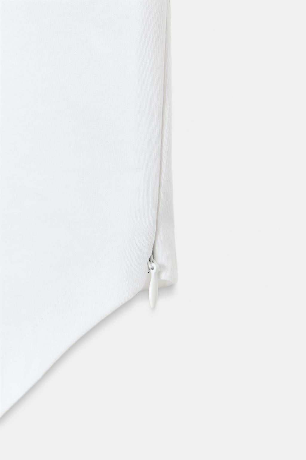 SHORT SLEEVE T-SHIRT WITH RUFFLES - Zara фото 6