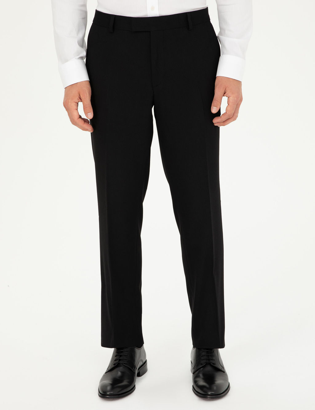 Siyah Slim Fit Kuma_ Pantolon