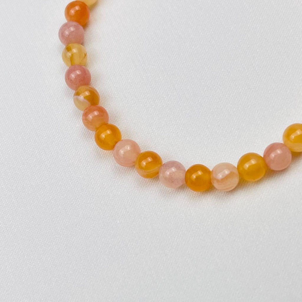 Браслет из персикового Агата - Радуга самоцветов фото 3