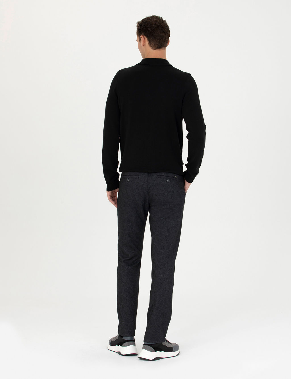 Antrasit Regular Fit Kanvas Pantolon