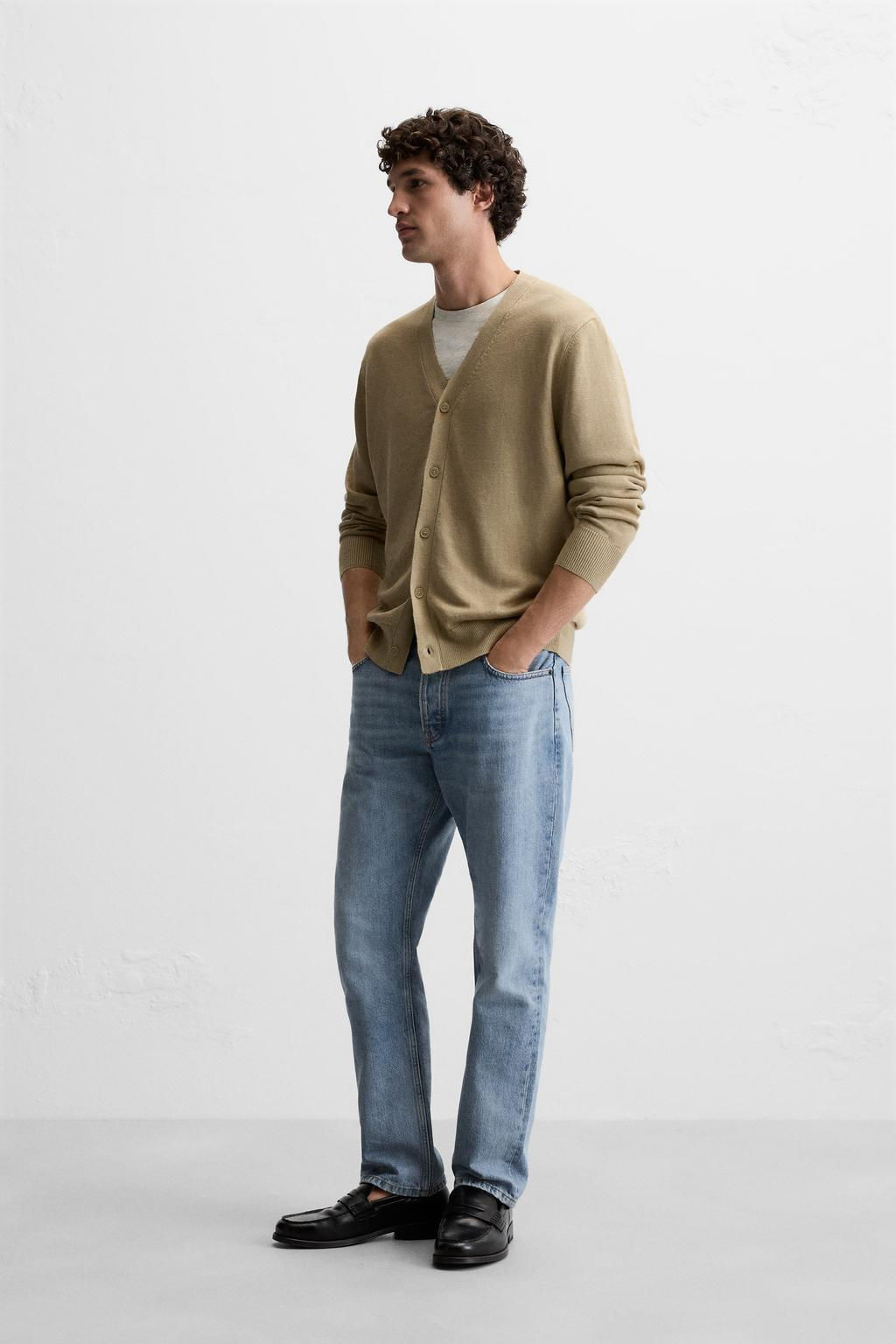 LINEN - VISCOSE CARDIGAN - Zara фото 4
