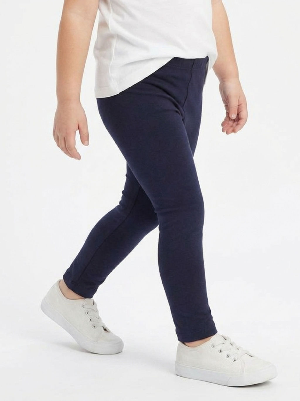 Бриджи лосины однотонные для малышей UD 0577 синий - Mini maxi фото 3