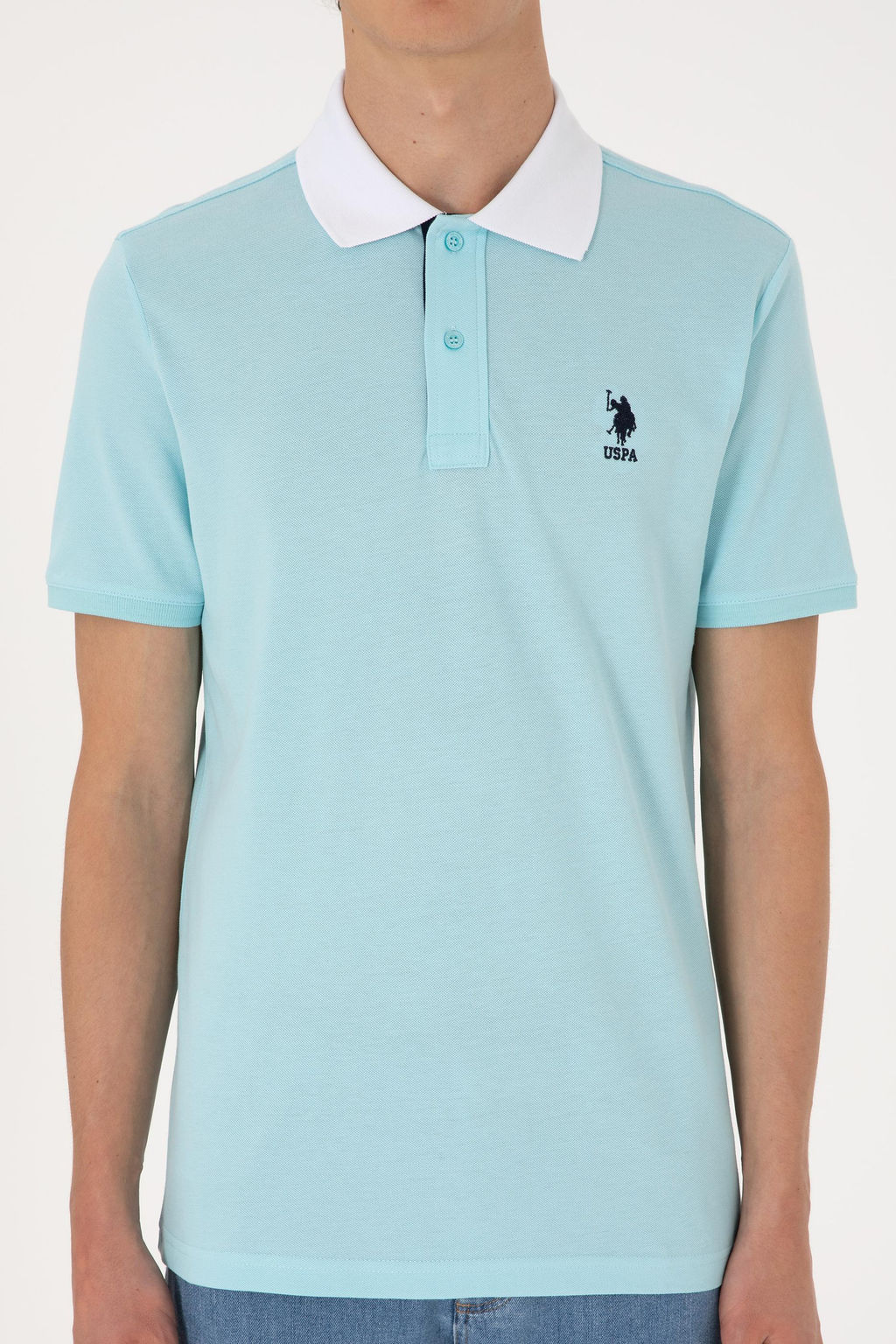 Erkek Regular Fit Polo Yaka Aqua Ti__rt Sepette S_rpriz _ndirim - U.s. polo assn фото 6