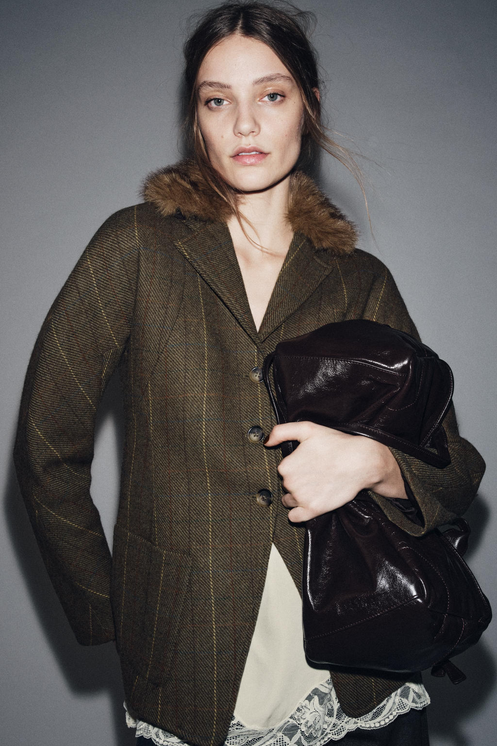 WOOL BLEND BLAZER ZW COLLECTION - Zara фото 2