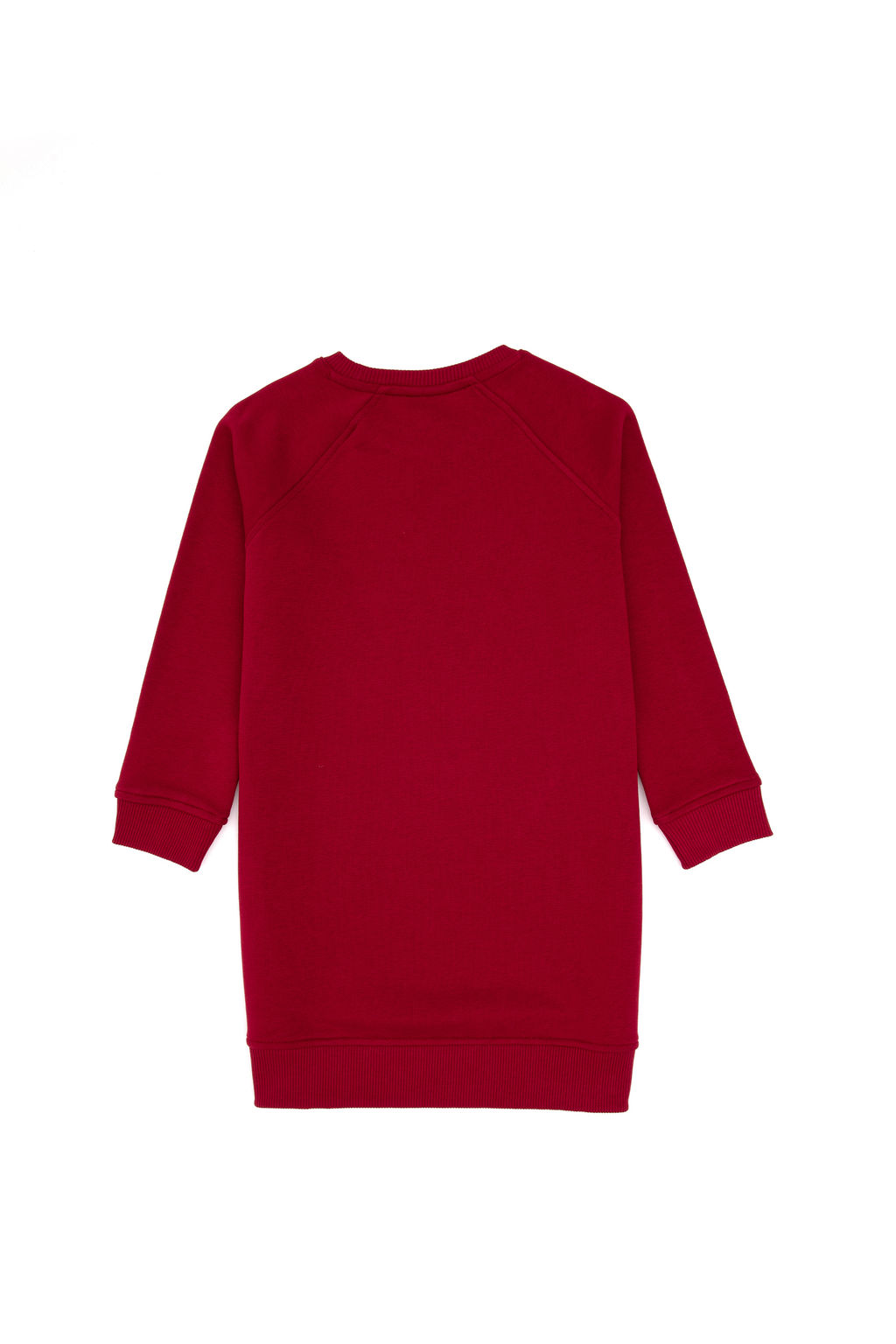 K_z _ocuk Koyu Frambuaz Payet Detayl_ Bisiklet Yaka Sweat _rme Elbise Sepette S_rpriz _ndirim - U.s. polo assn фото 9