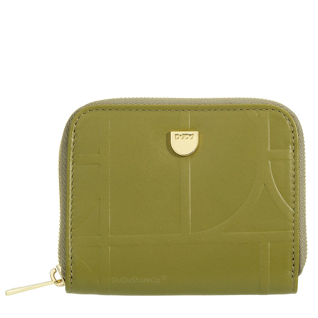 Итальянский кожаный кошелек для карт DuDu серии Hokkaido | оливково-зеленый - Dudubags фото 2