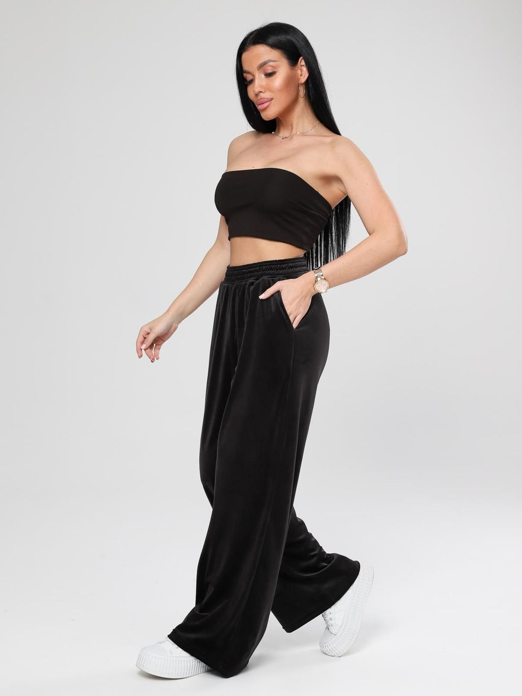 IV-CAPRIZ Марлена - брюки из велюра с лайкрой  фото 16