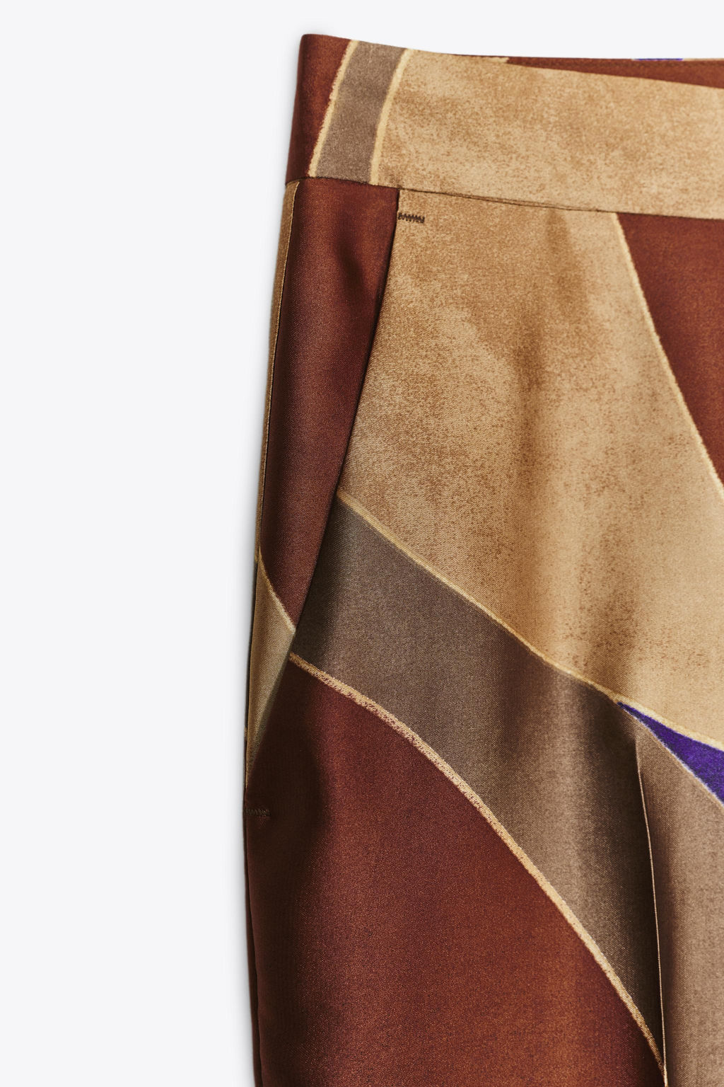 PRINTED SATIN TROUSERS - Zara фото 11