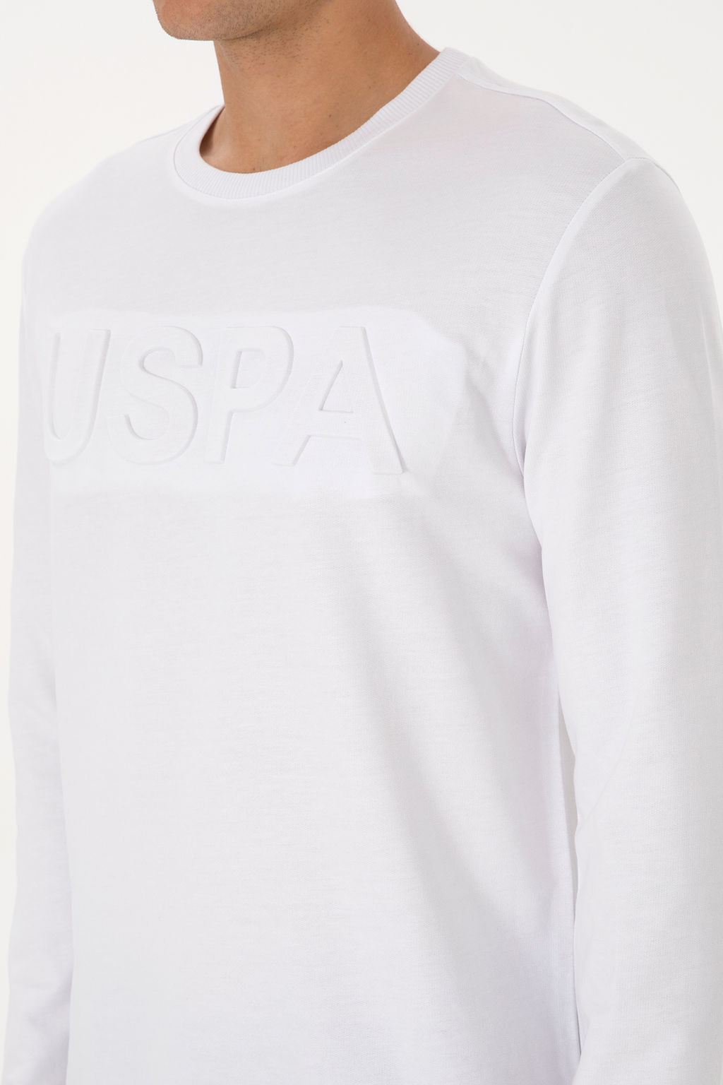 Erkek Beyaz Basic Sweatshirt - U.s. polo assn фото 14
