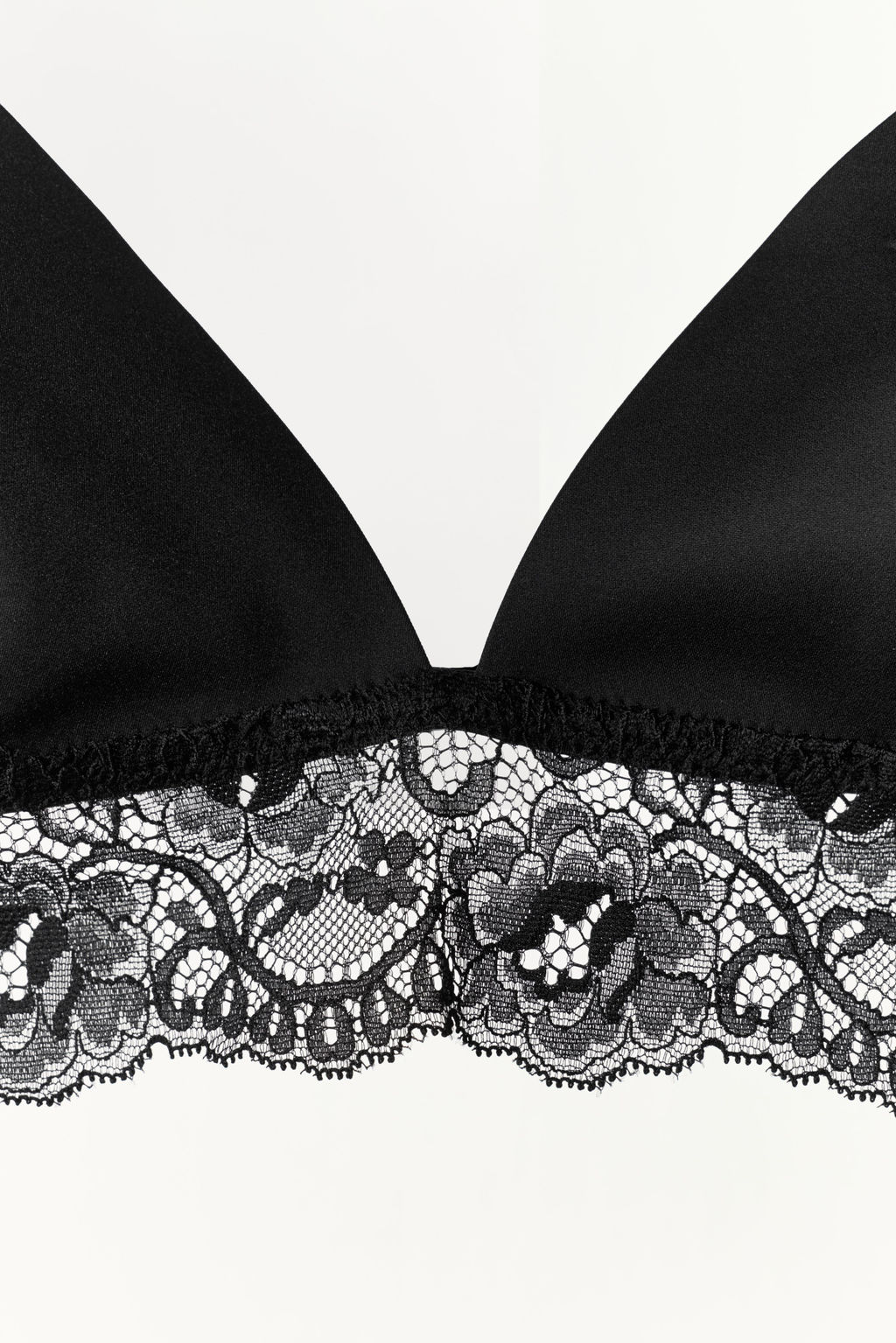 BRALETTE CON POLIAMIDA ENCAJE / Negro - Zara фото 6