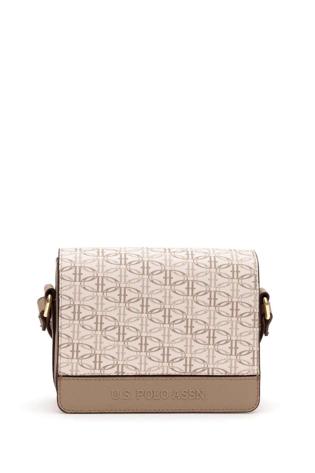 U. S. Polo Assn / Женская бежевая сумка через плечо