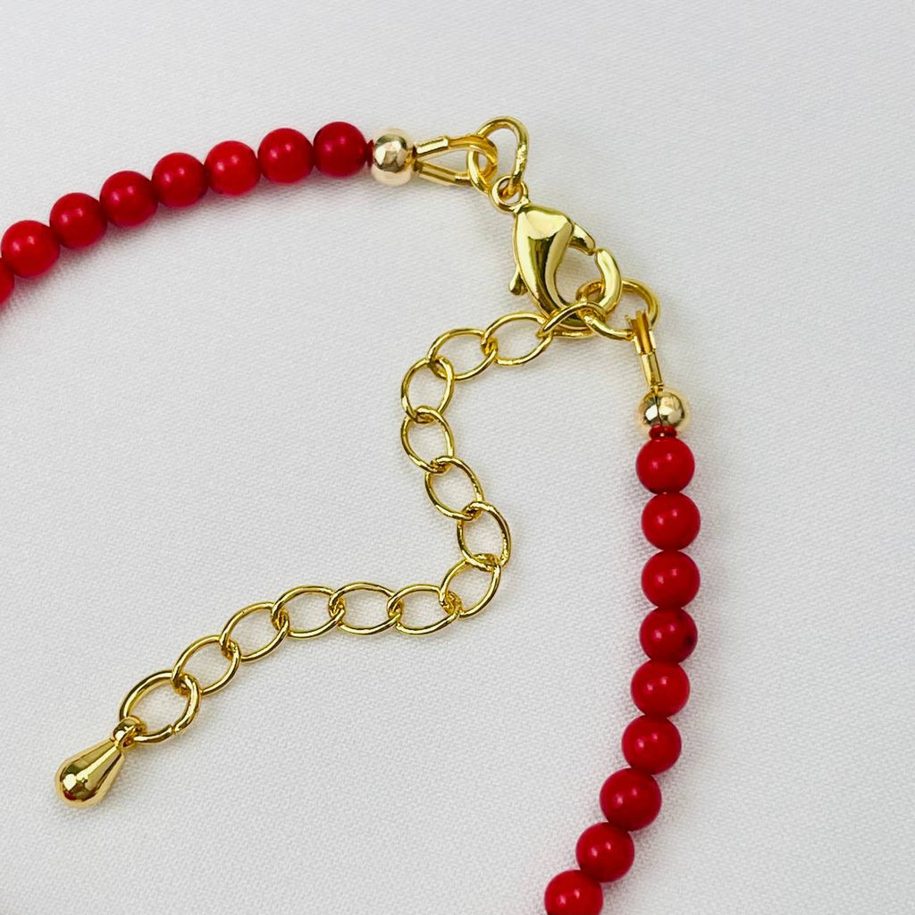 Браслет из Коралла и Перламутра 18 см +