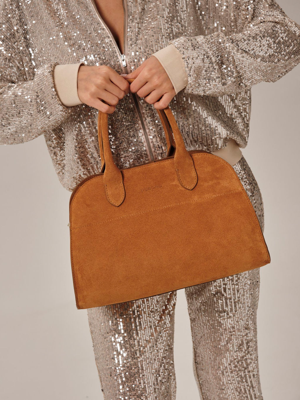 Сумка замшевая Deboro 31092 желтый янтарь