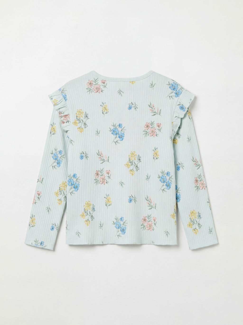 ?i?ek Desenli K?z Bebek Uzun Kollu Ti??rt