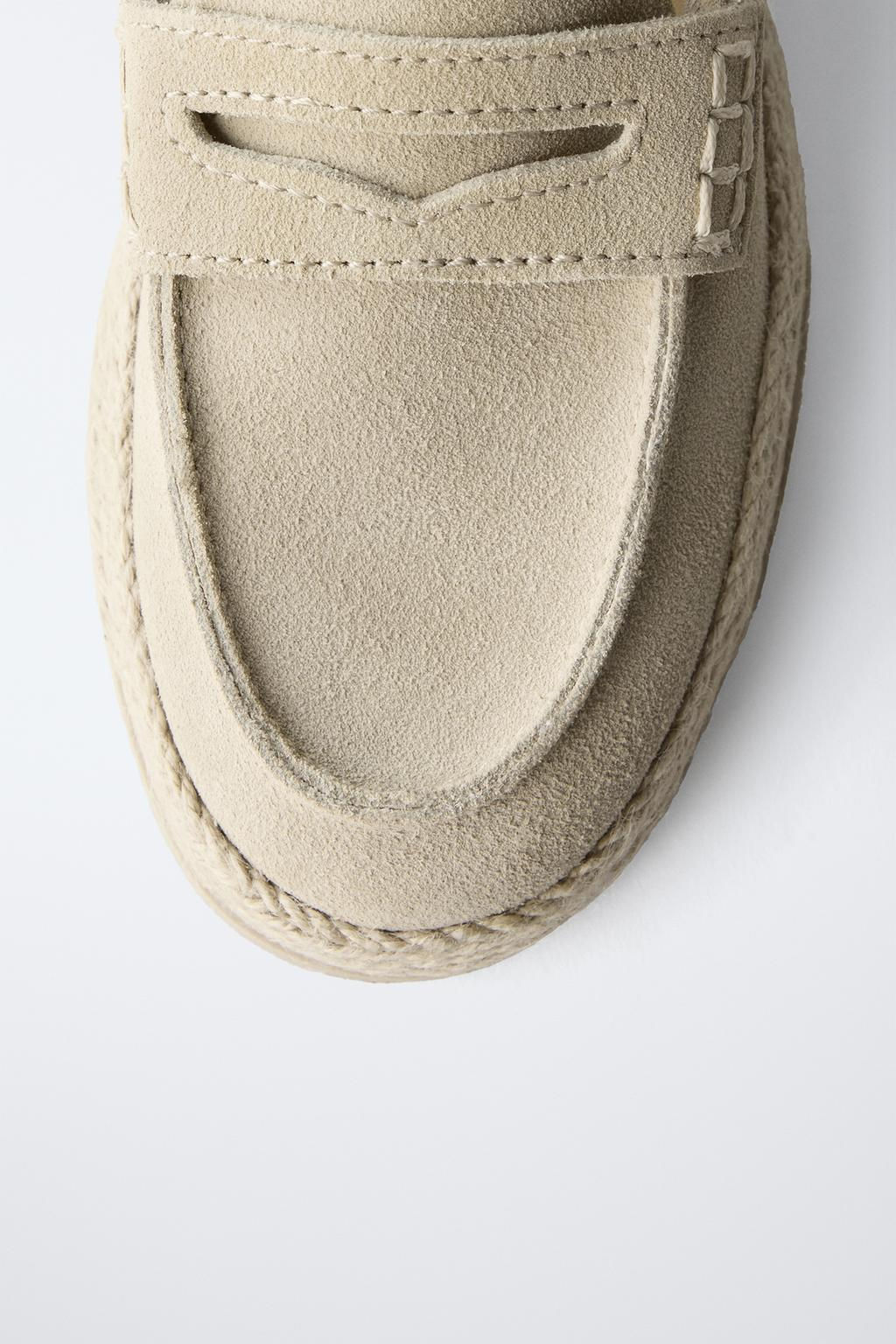 SPORTY SPLIT SUEDE LOAFERS - Zara фото 5
