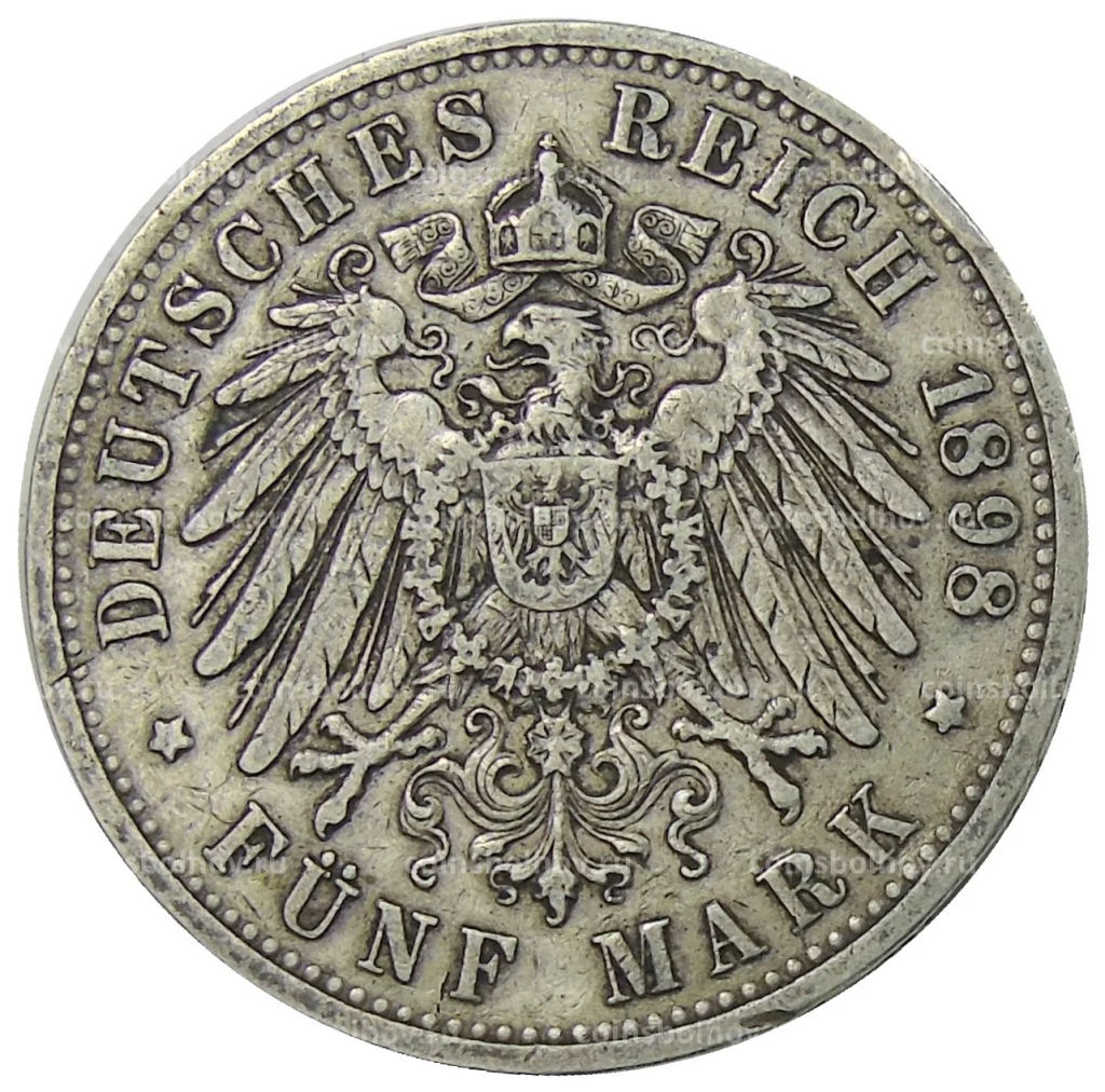 5 марок 1898 года A Германия (Пруссия)