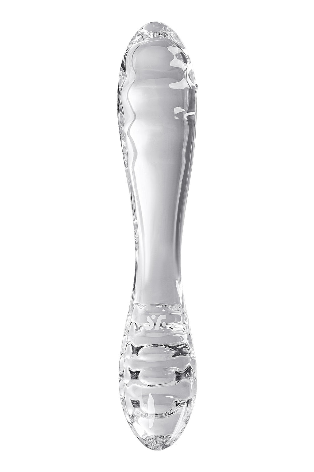Двусторонний фаллоимитатор Satisfyer Dazzling Crystal 1, стекло, прозрачный, 18,5 см  фото 3