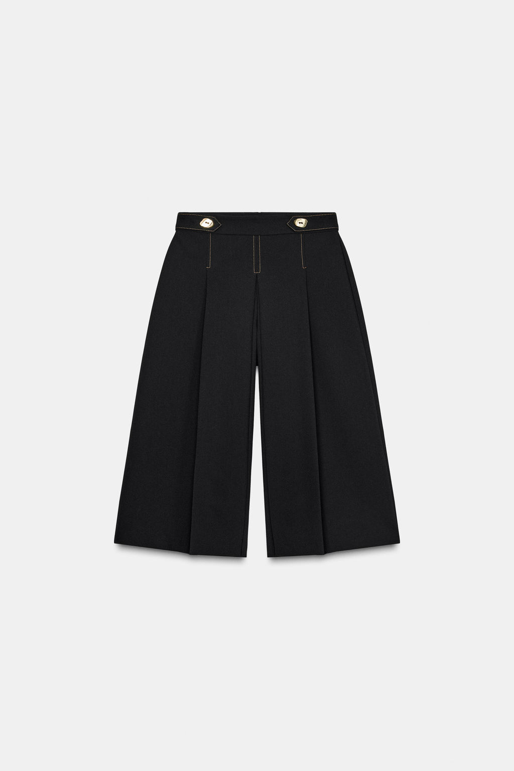 LONG BERMUDA SHORTS WITH CONTRAST STITCHING - Zara фото 5