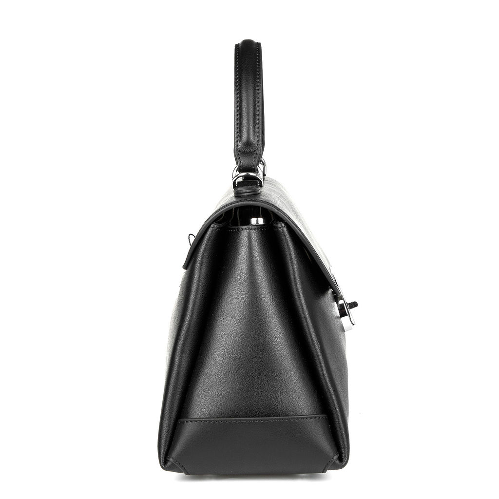 Y1525 black, женская кожаная сумка "Handheld bag" Barcelo Biagi