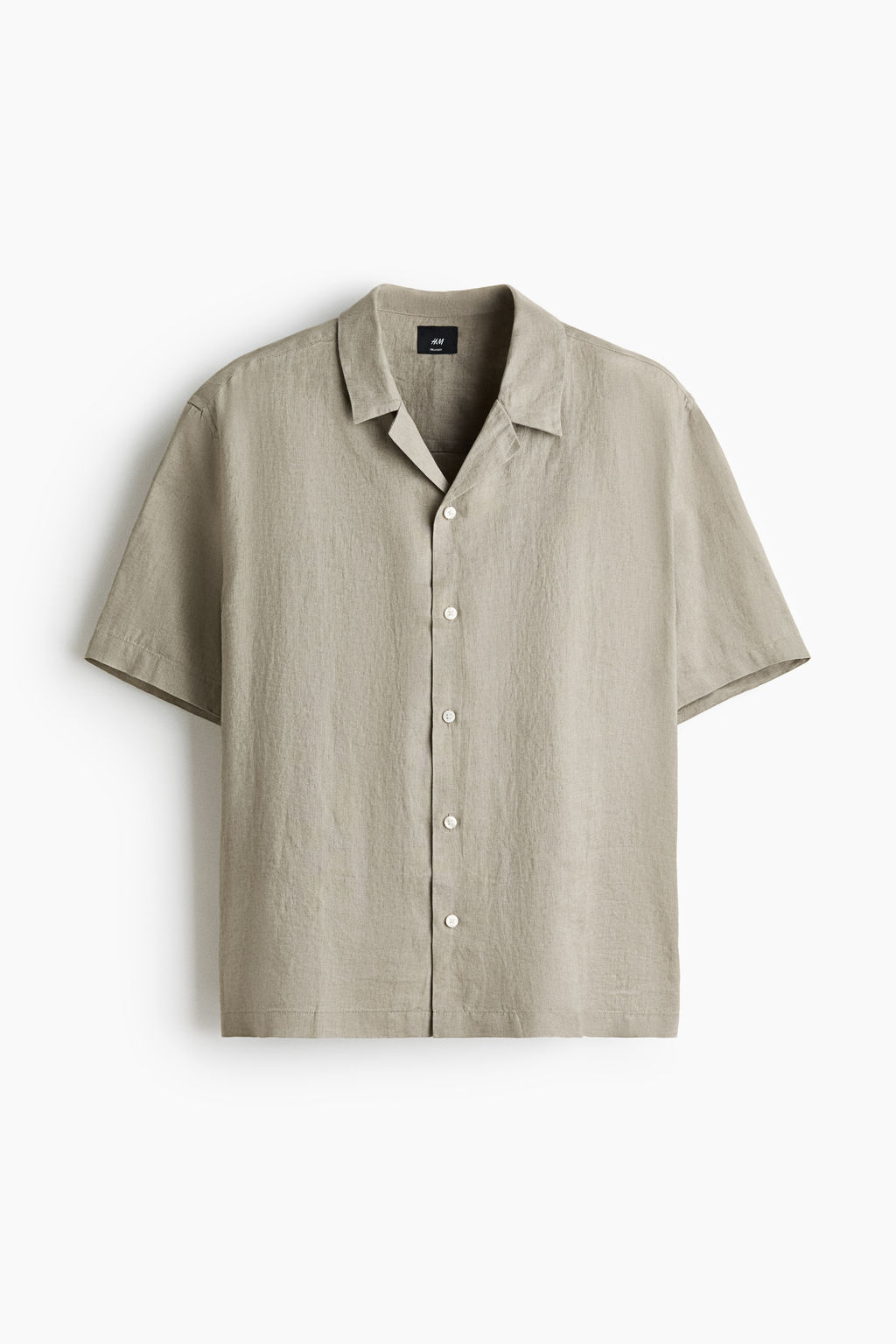Camisa resort de lino Relaxed Fit - H&m фото 3