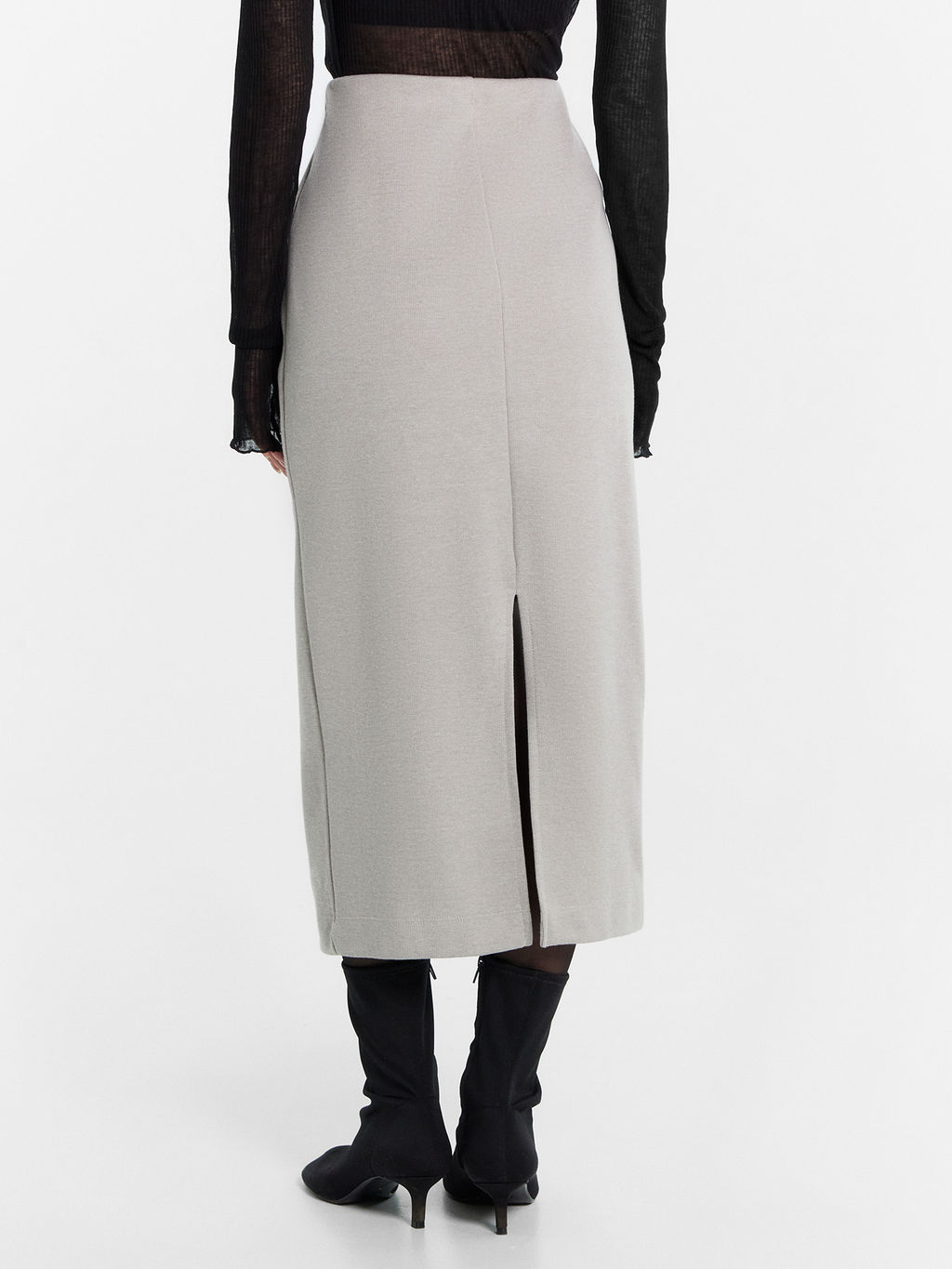 Юбка женская серая средне -серый меланж 4425-В 152800 - Mark formelle фото 4