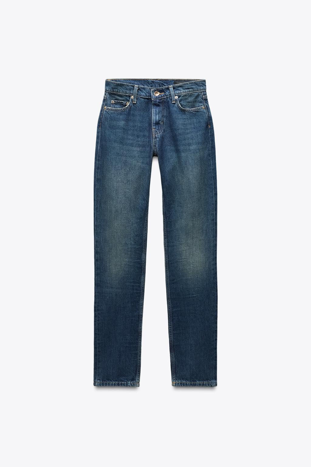 ZW COLLECTION STRAIGHT LOW-RISE JEANS - Zara фото 6
