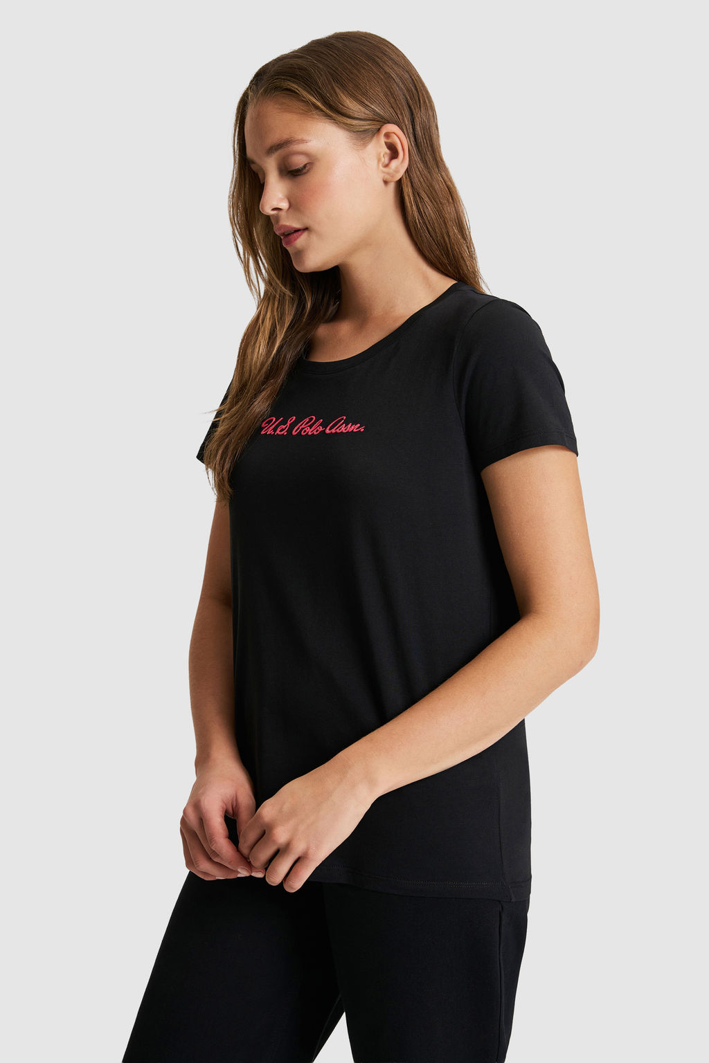 Kad_n Siyah Basic Ti__rt - U.s. polo assn фото 3
