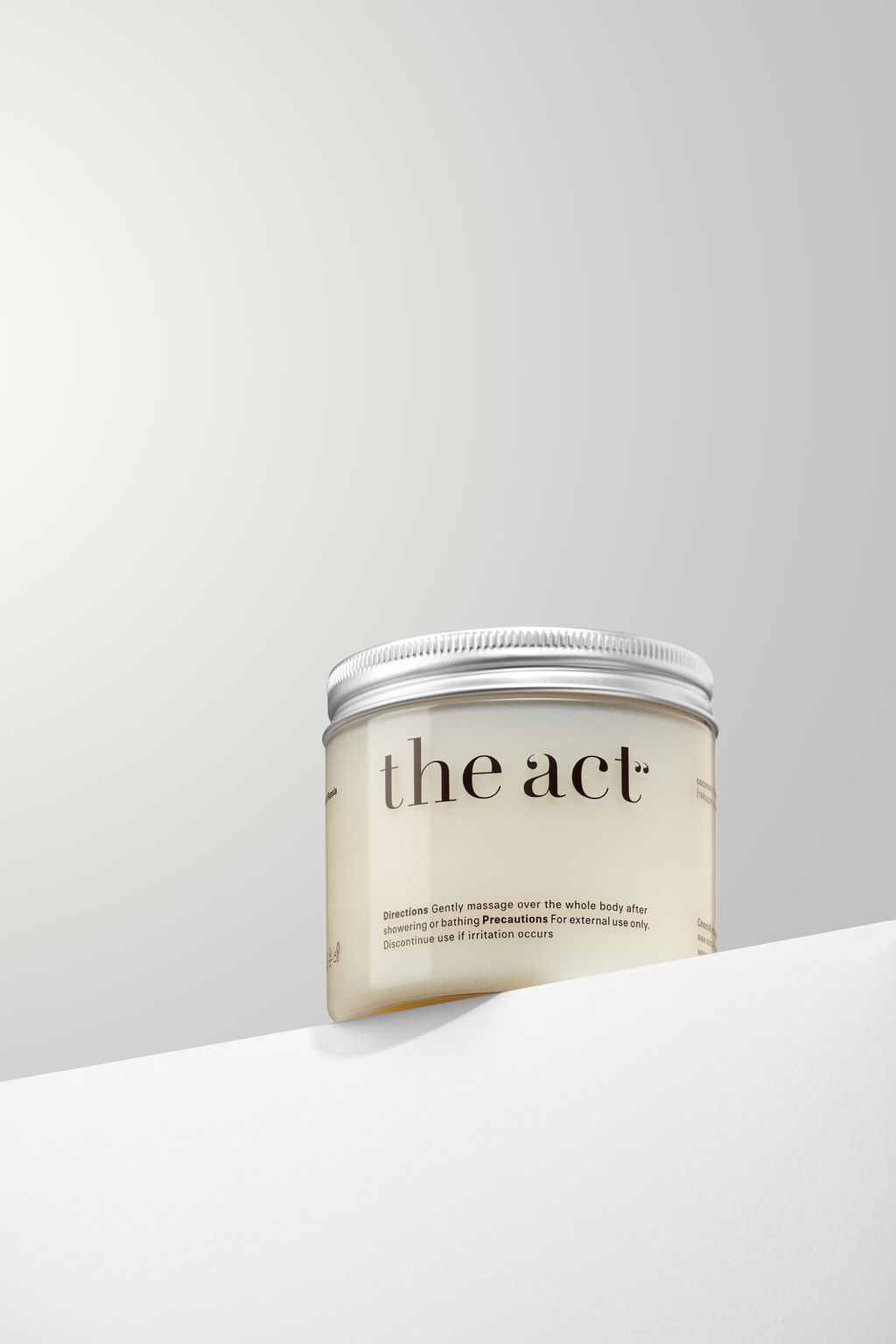 Массажное твёрдое масло для тела/кокос The Act фото 5