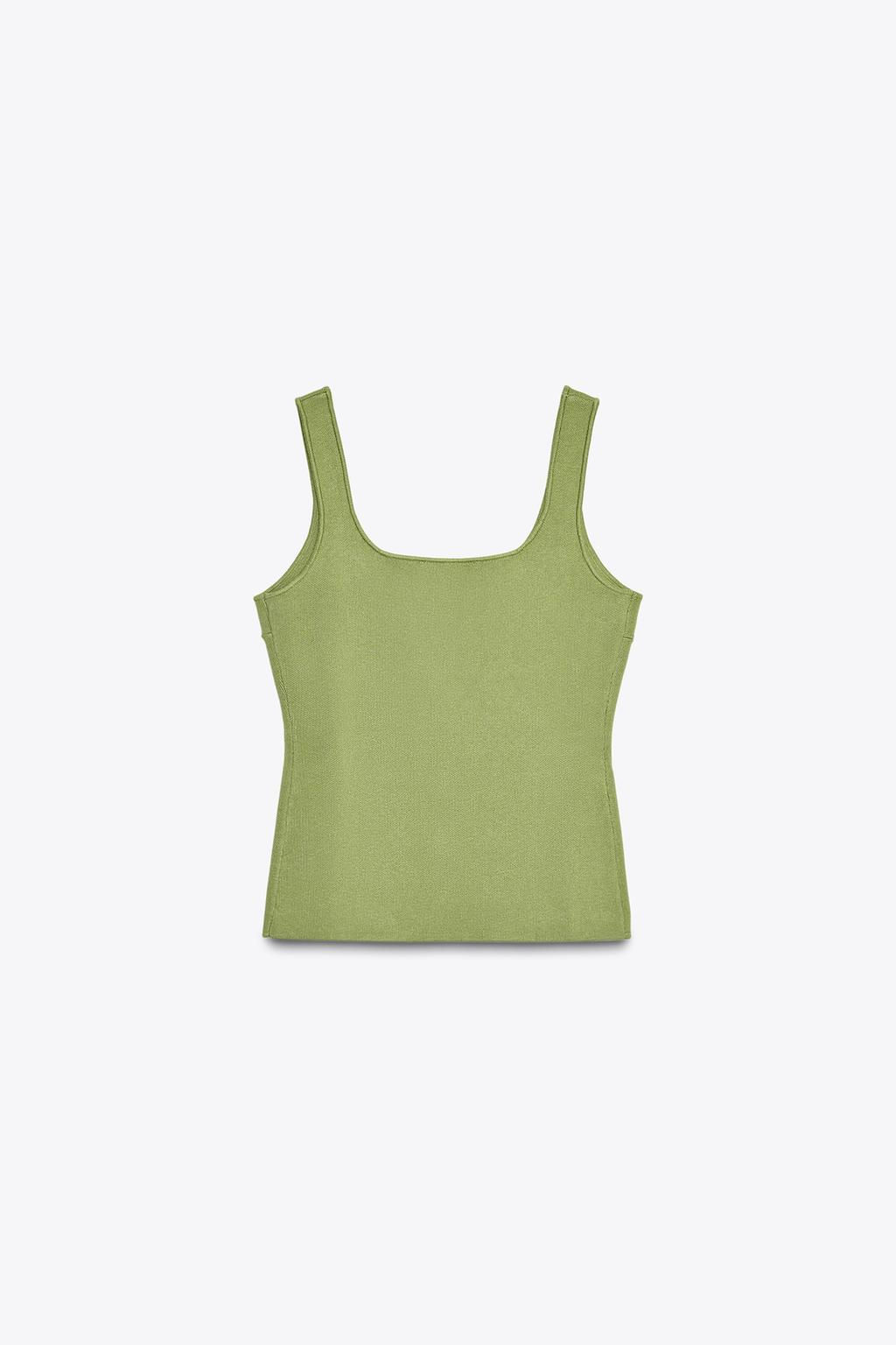 PLAIN KNIT CORSET TOP - Zara фото 7