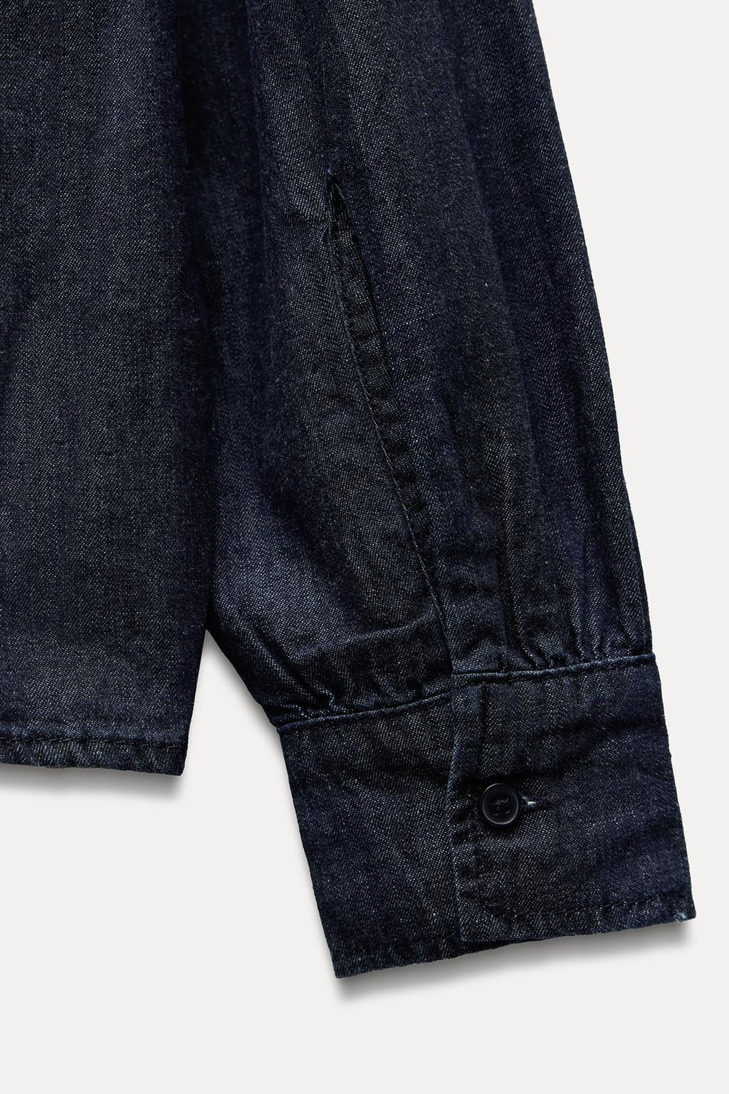 DENIM PETER PAN COLLAR SHIRT - Zara фото 10