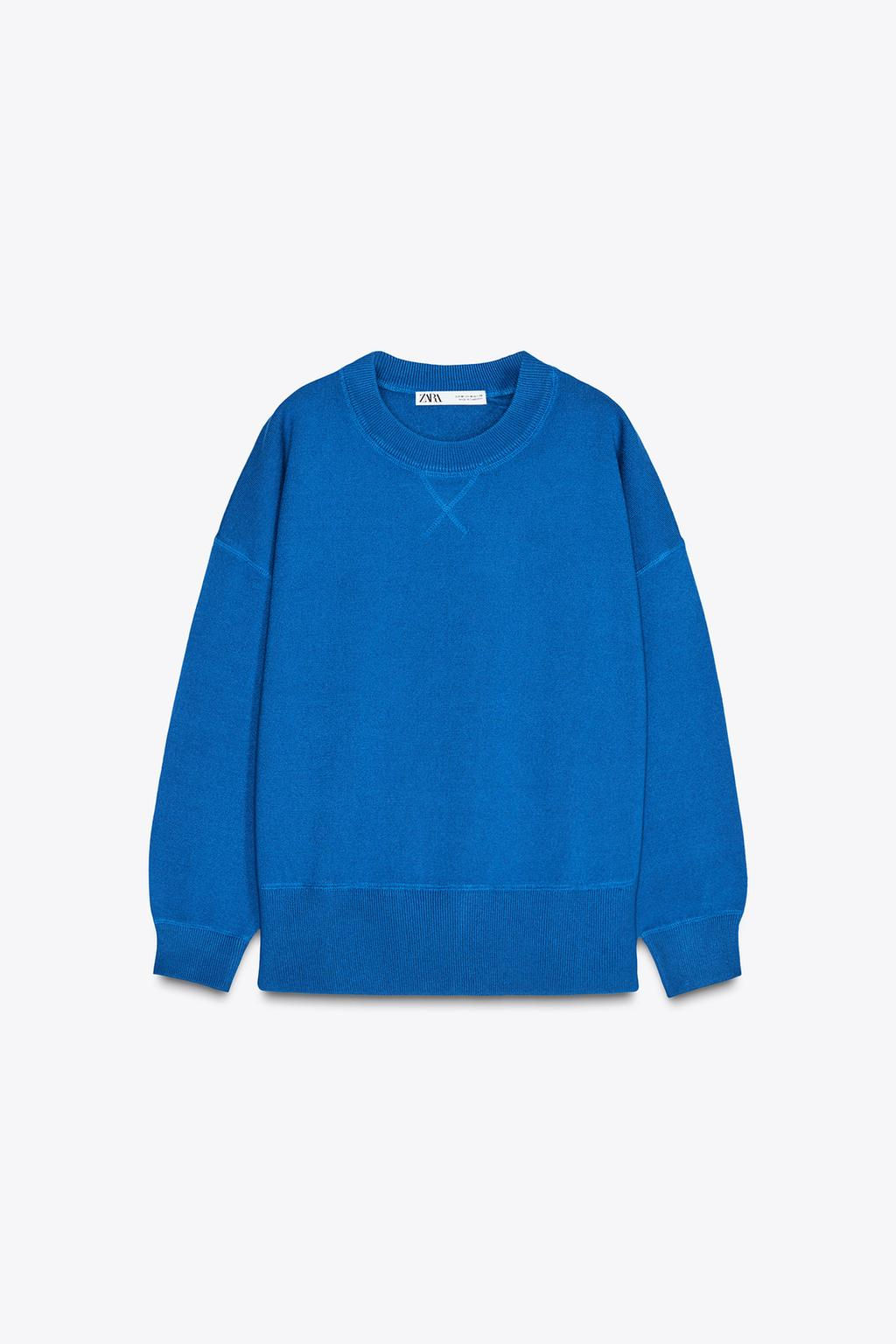 PLAIN KNIT SWEATSHIRT - Zara фото 10