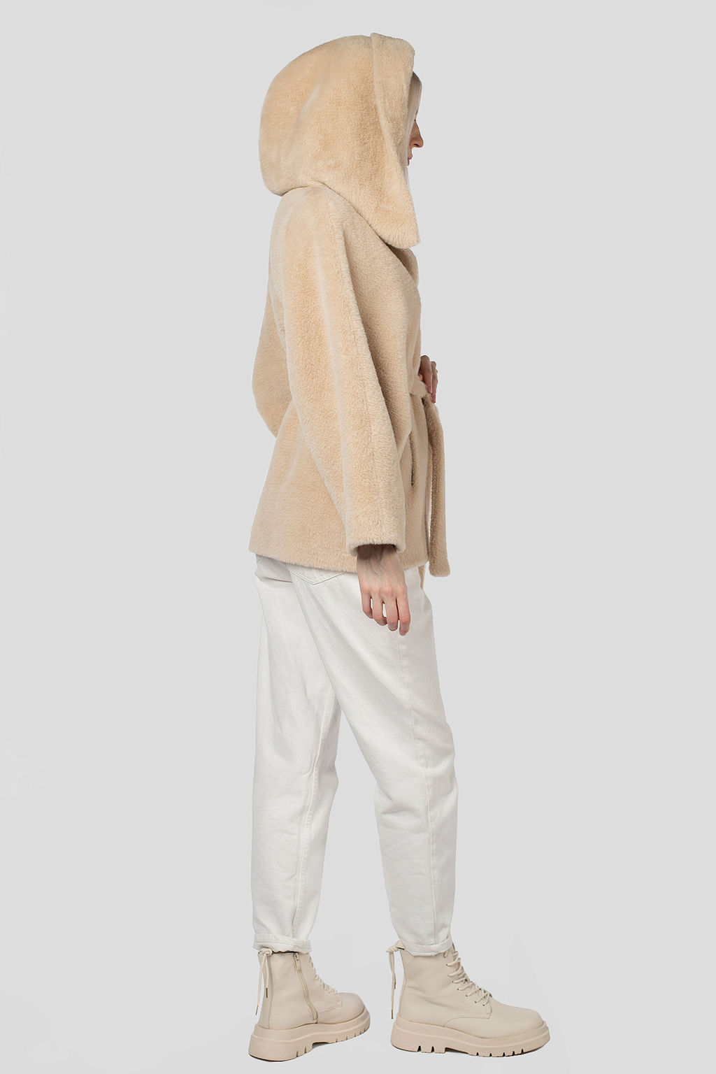 Пальто женское демисезонное (пояс) - El podio фото 8