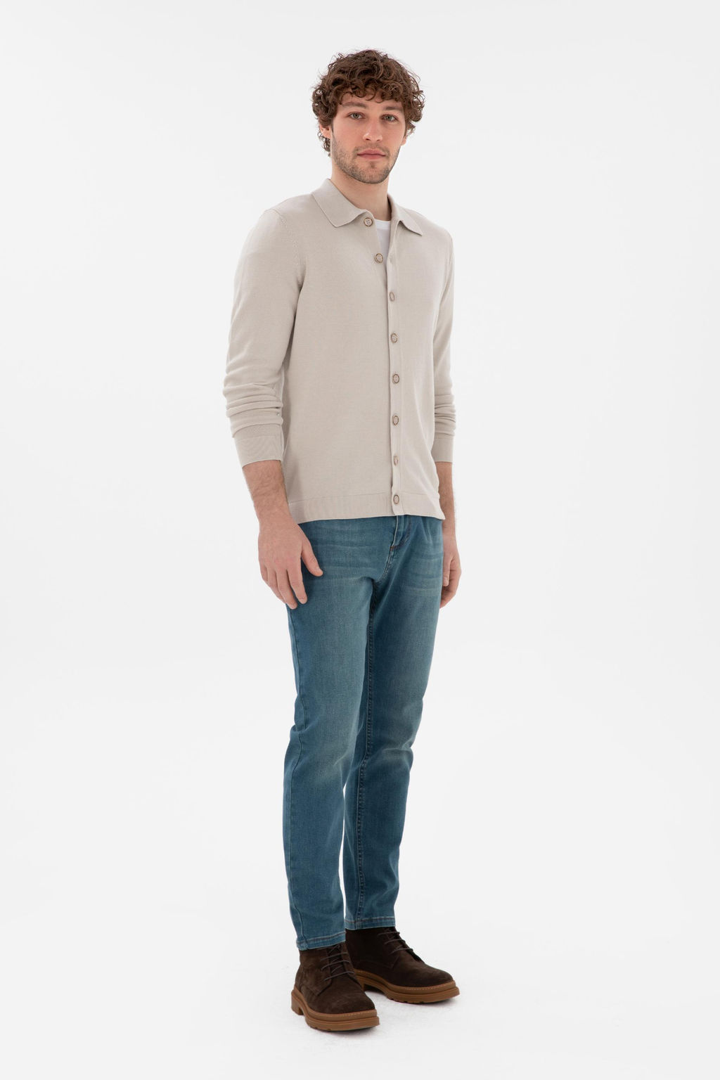 Мужский каменный базовый вязаный кардиган Неожиданная скидка в корзине - U.s. polo assn фото 4