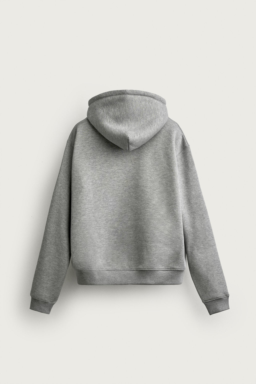 SUDADERA RELAXED FIT CAPUCHA B?SICA / Gris vigor? - Zara фото 7