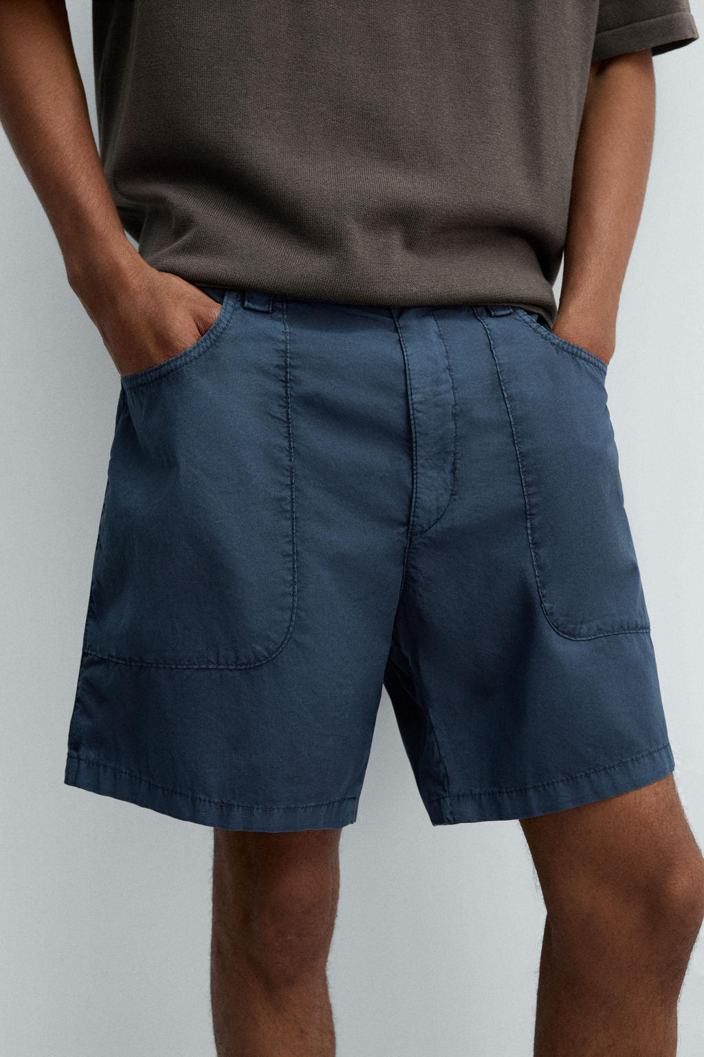 WASHED COTTON BERMUDA SHORTS - Zara фото 45