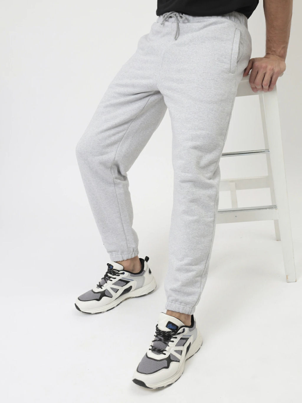 Брюки мужские трикотажные GREG G-TRK-001K-св.-серый.м