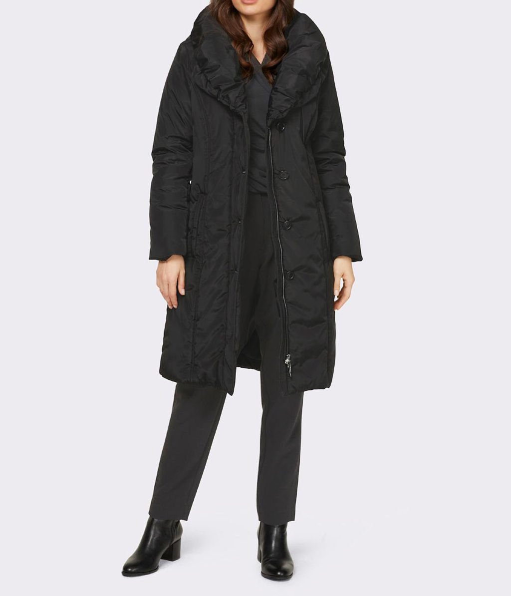 Пальто стеганое, черное - Heine фото 3