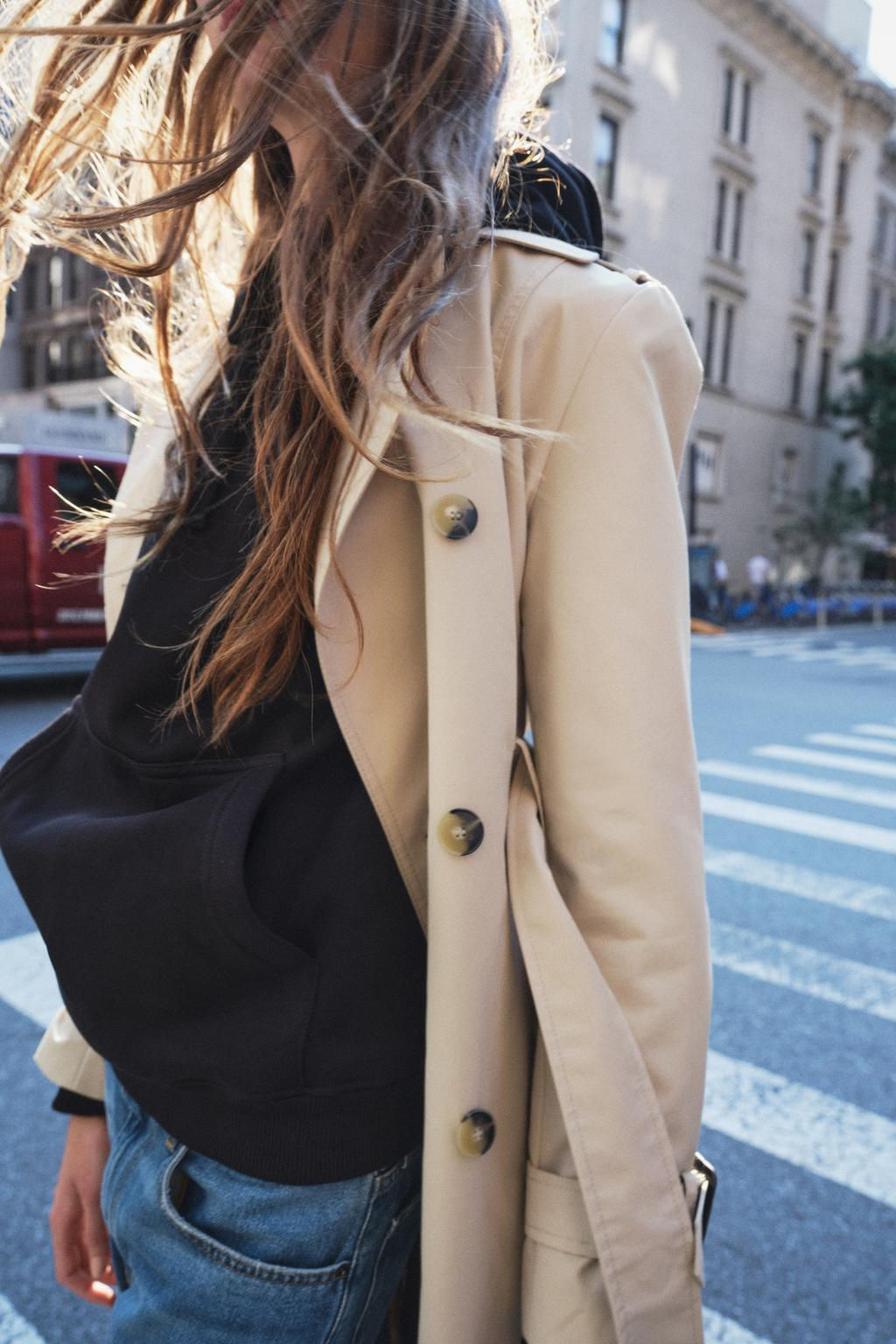 SLIM WATER-REPELLENT TRENCH COAT - ZW COLLECTION - Zara фото 4