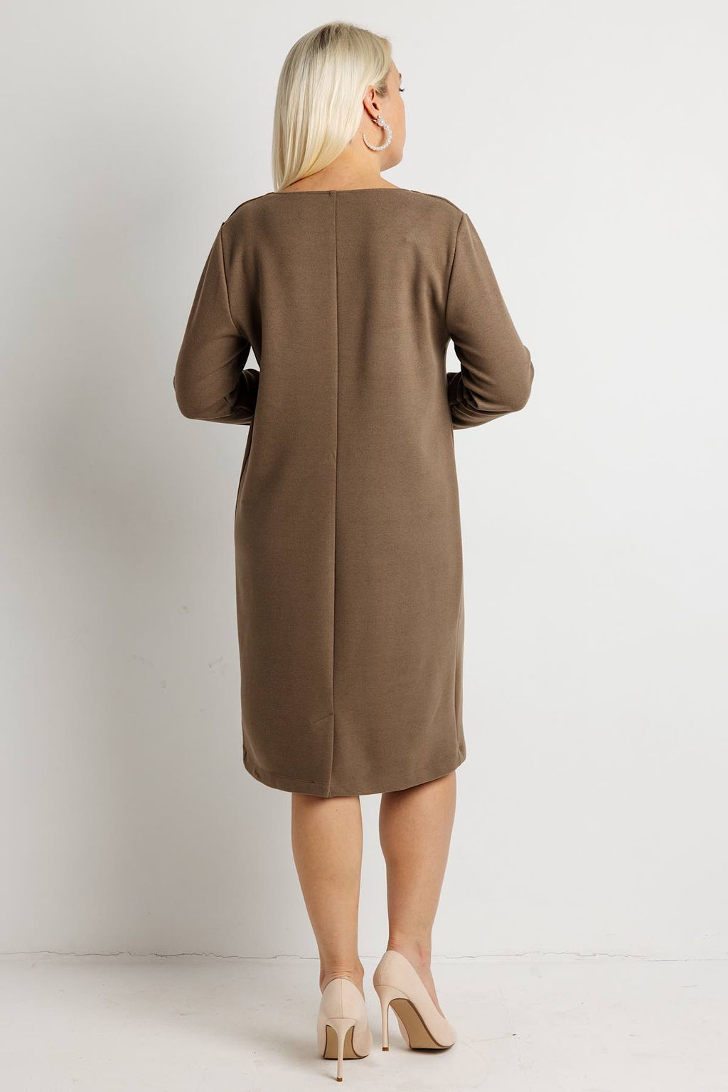 Платье женское 6162Н/05/Бежево-коричневый