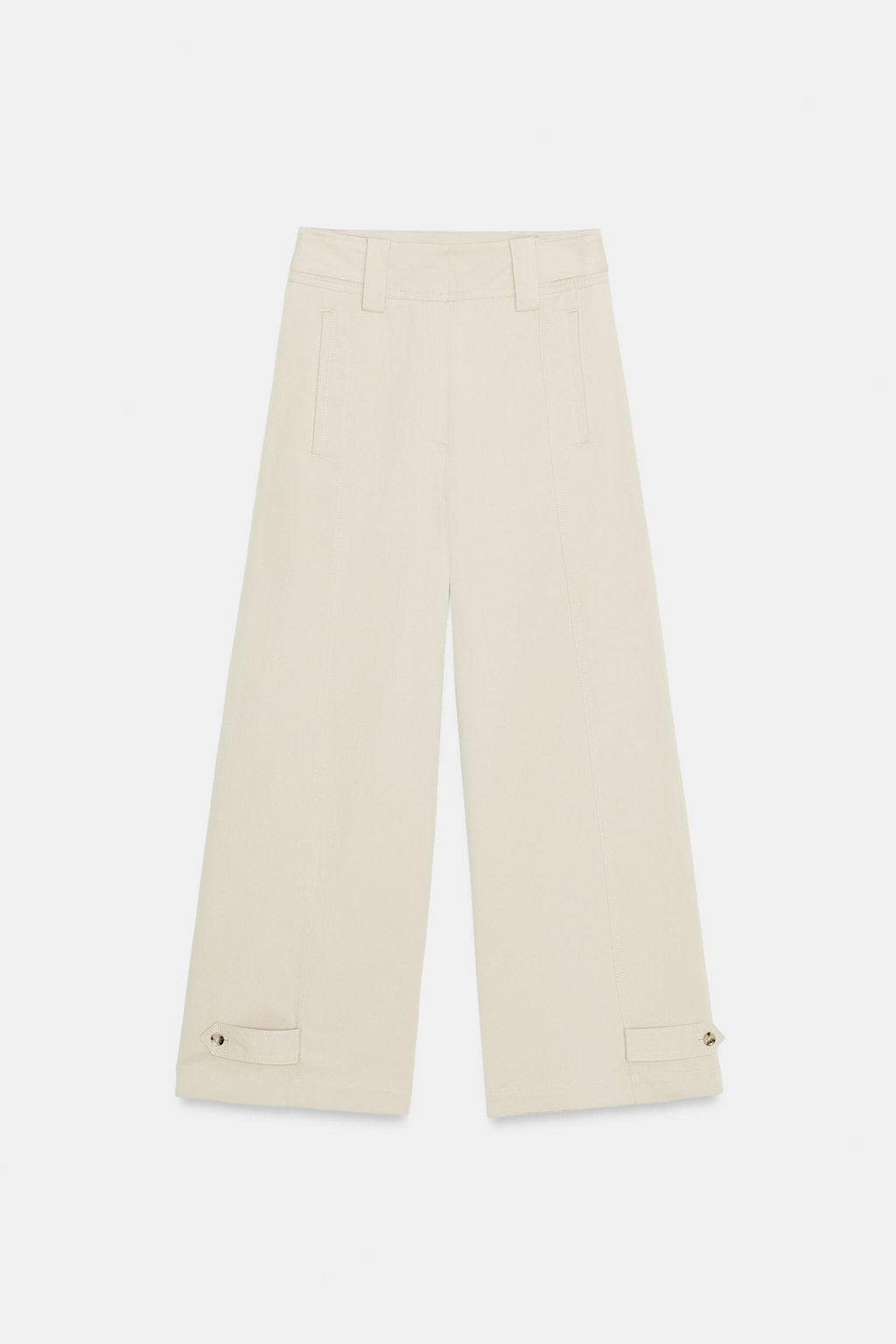 PANTAL?N CULOTTE TIRO ALTO / Crudo medio - Zara фото 10