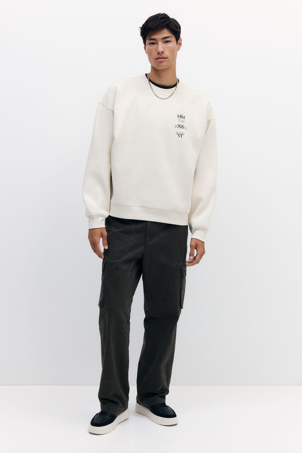 Sudadera con motivos estampados Oversized Fit - H&m фото 5