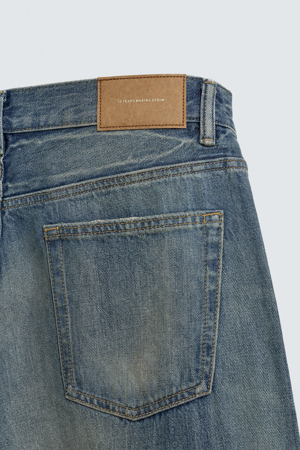 RIPPED REGULAR STRAIGHT-LEG JEANS - Zara фото 10