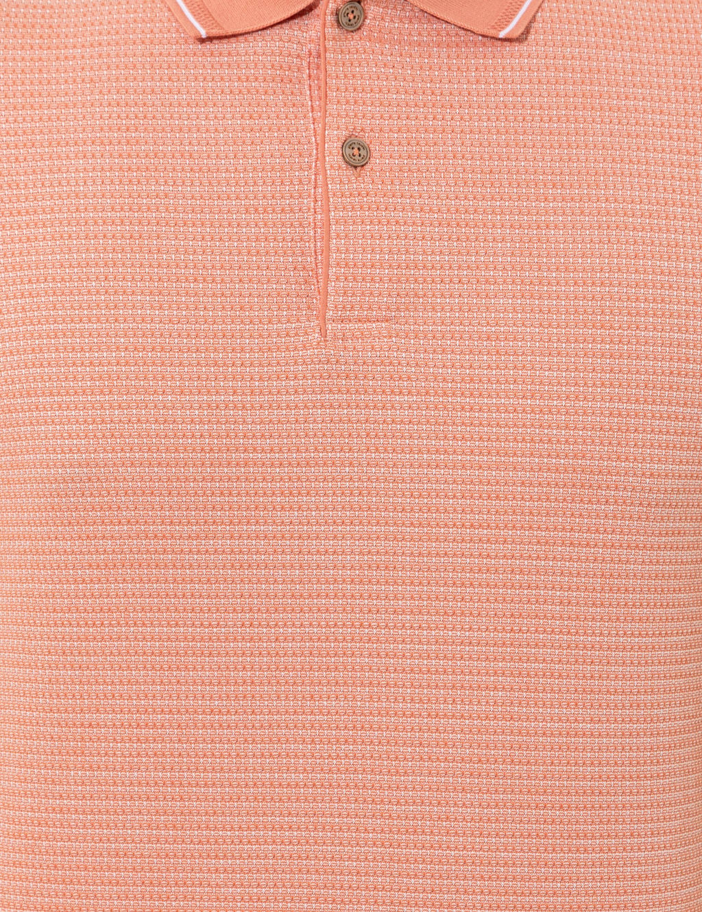Coral Dokulu Slim Fit Polo Yaka Ti__rt