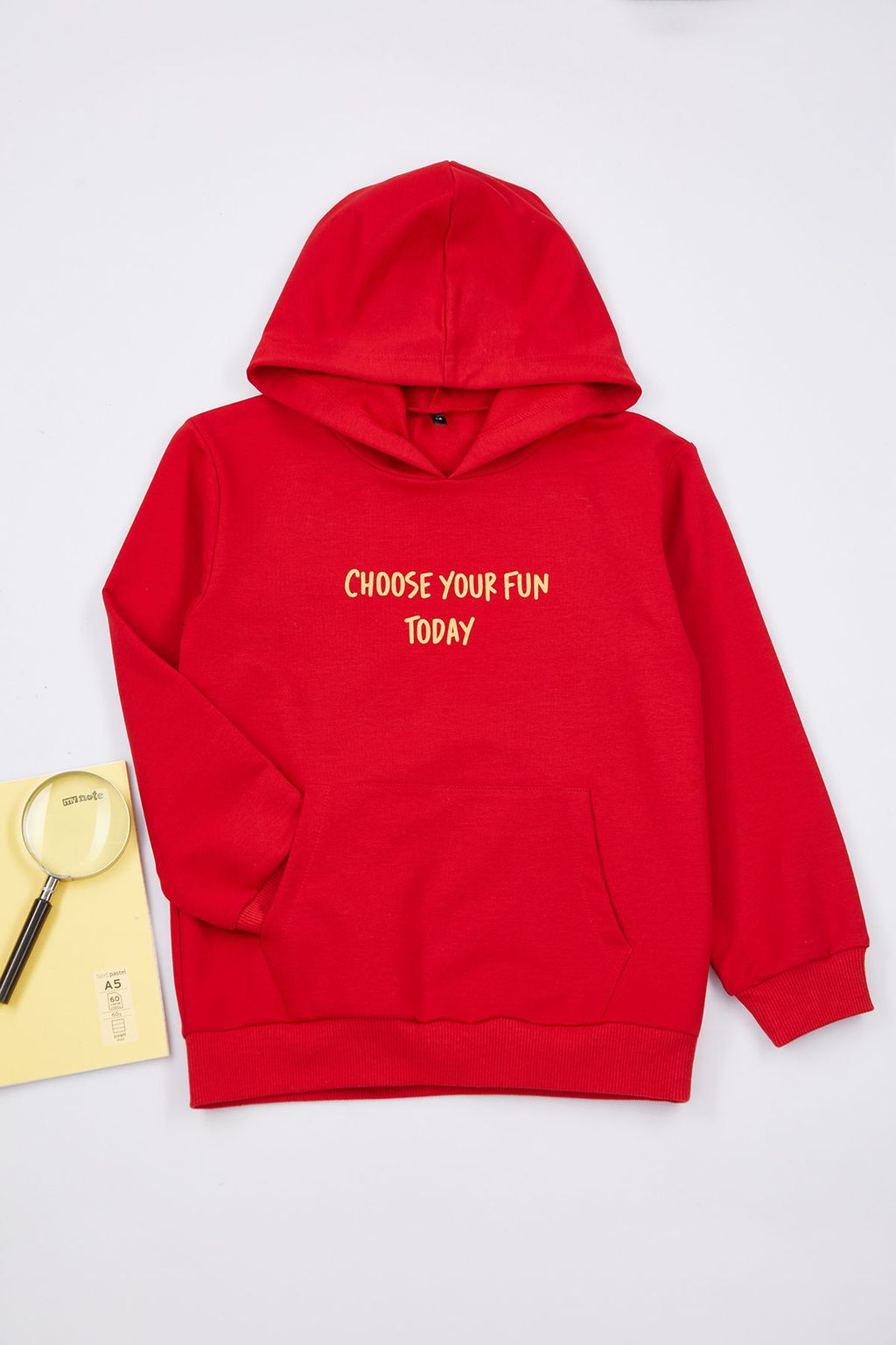 Petrol Erkek Cocuk Slogan Desenli Kapusonlu Orme Sweatshirt TKDAW25SW00038 - Trendyolmilla фото 2
