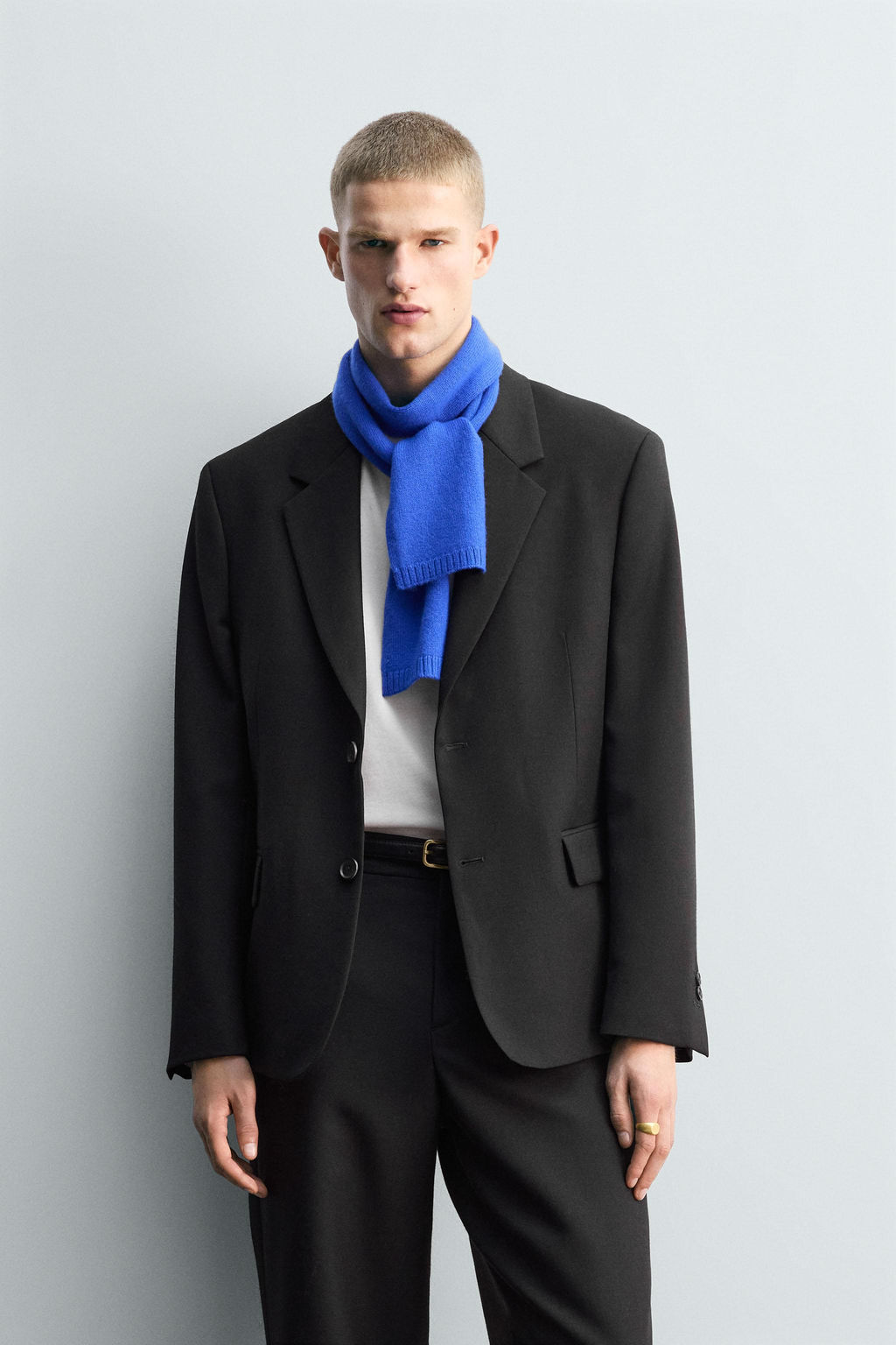 LIMITED EDITION WOOL AND VISCOSE SUIT BLAZER - Zara фото 2