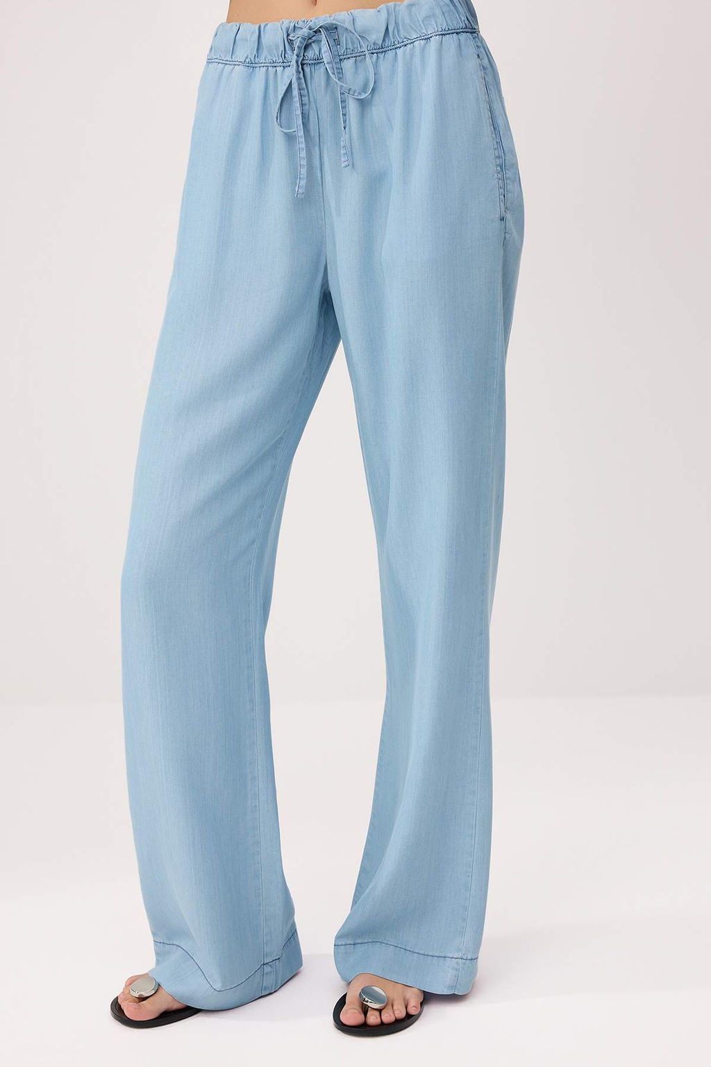 Mavi Yuksek Bel Wide Leg More Sustainable %100 Tencel Jeans TWOSS26JE00235 - Trendyolmilla фото 3