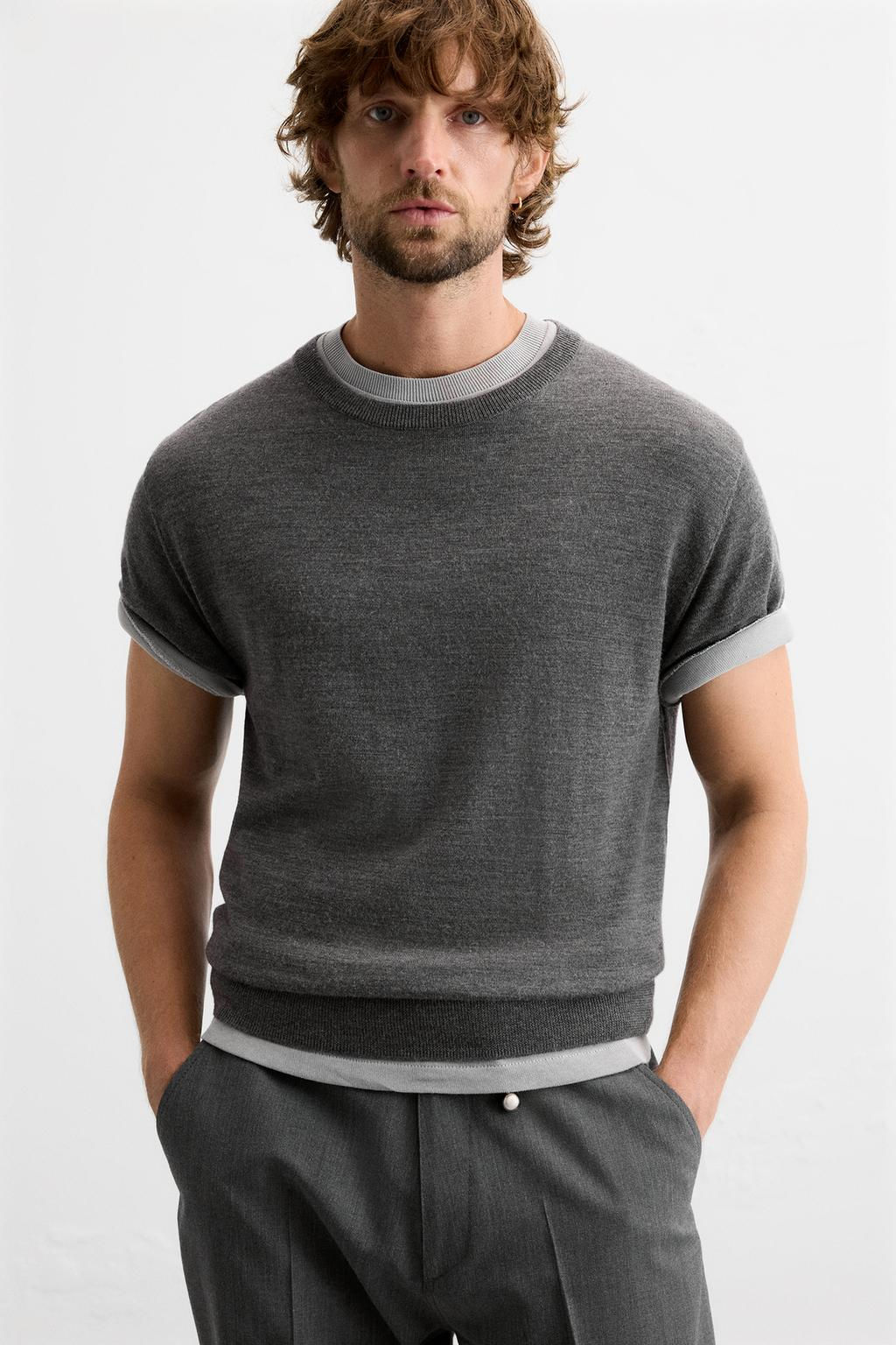 100% WOOL KNIT T-SHIRT - LIMITED EDITION - Zara фото 13