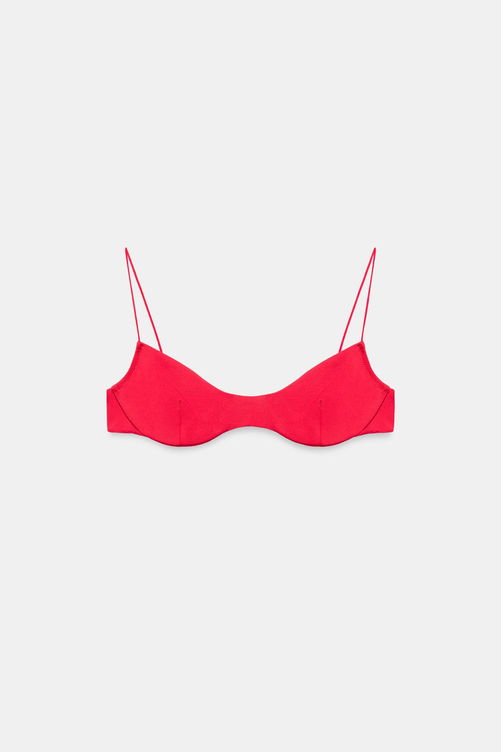 TOP BIKINI LISO AROS / Rojo - Zara фото 4