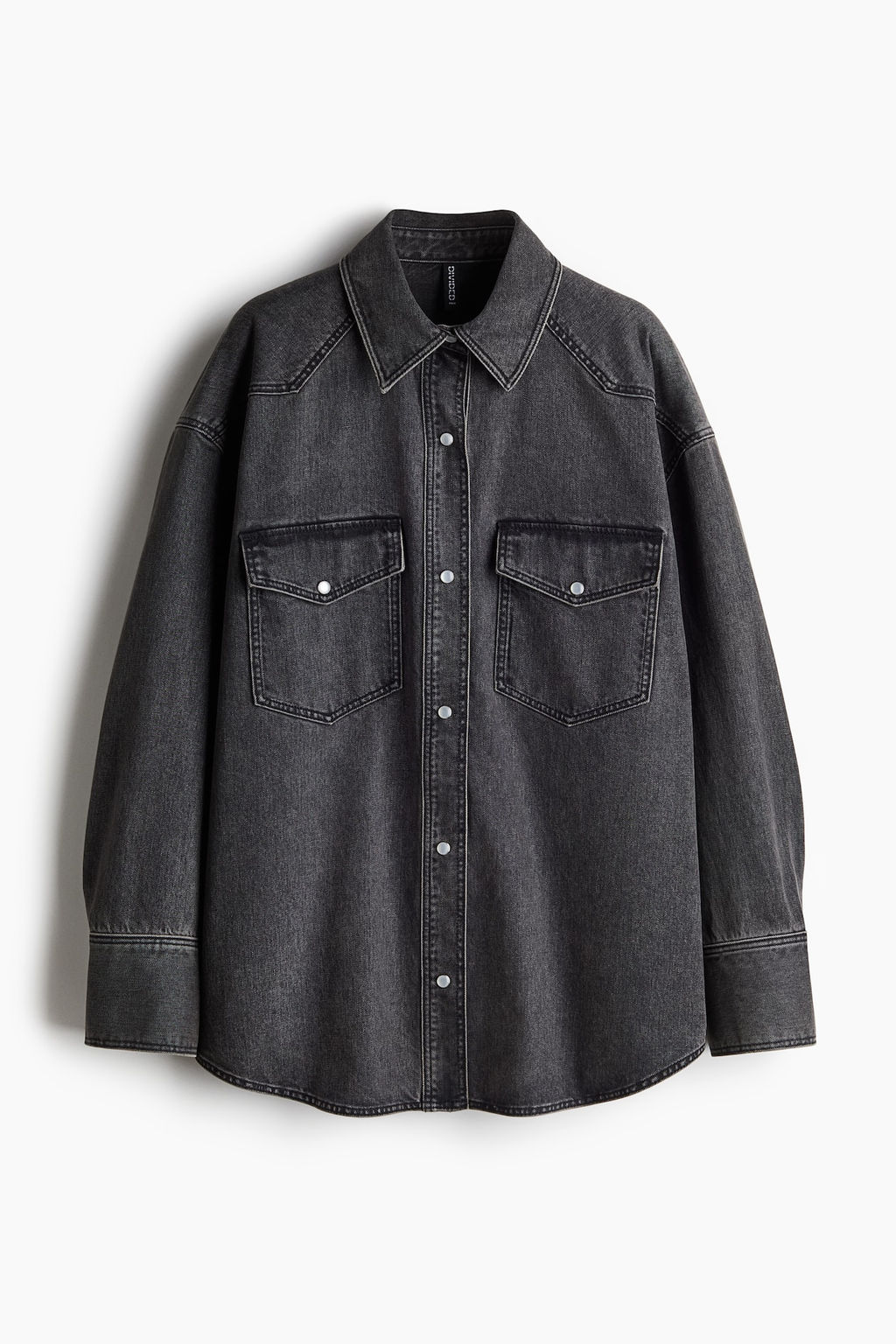 Camisa denim oversize - H&m фото 5